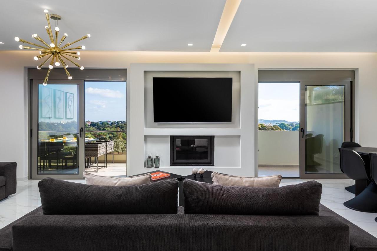 Ferienwohnung Panorama Luxury Penthouse Ixia  Exterior foto