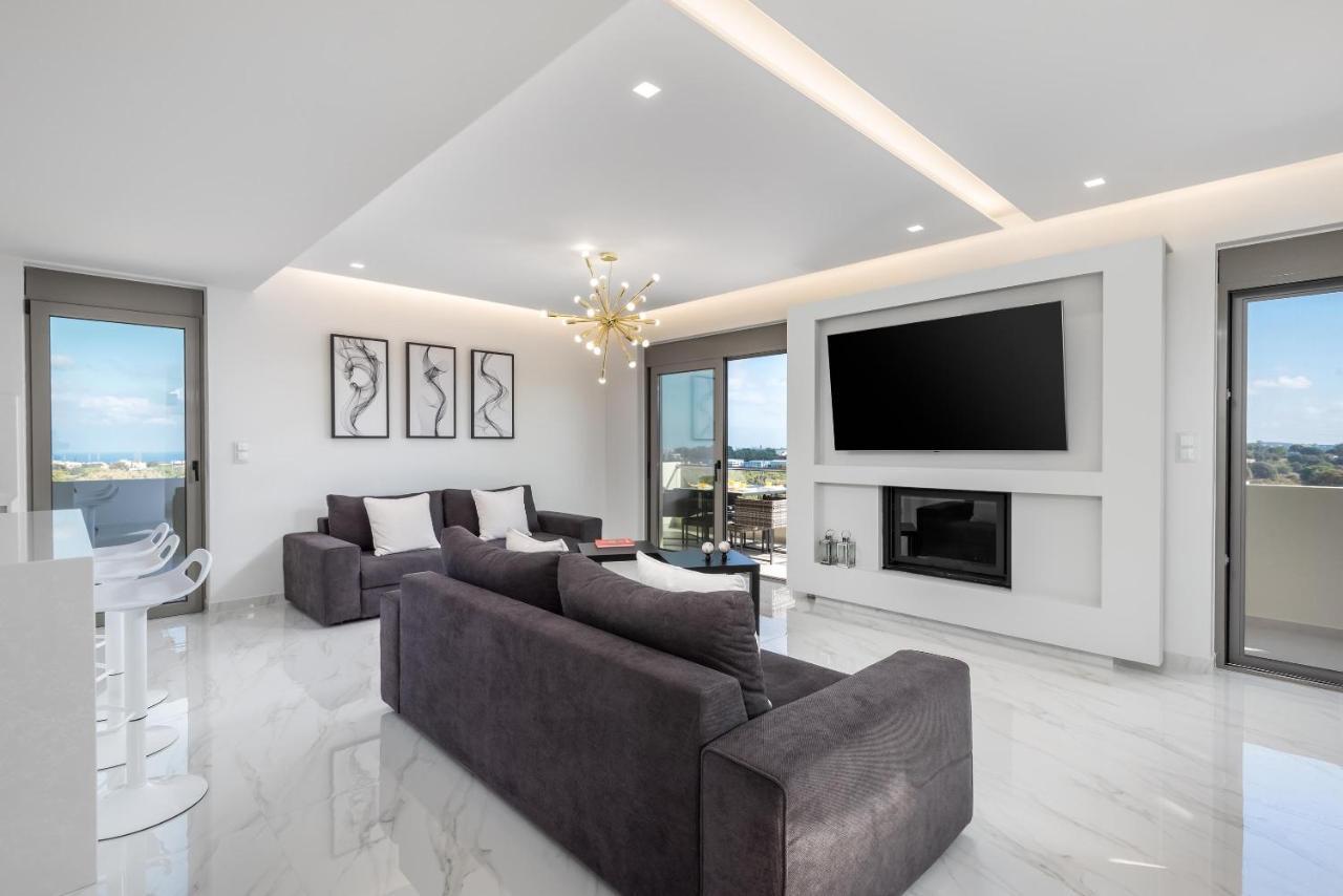 Ferienwohnung Panorama Luxury Penthouse Ixia  Exterior foto